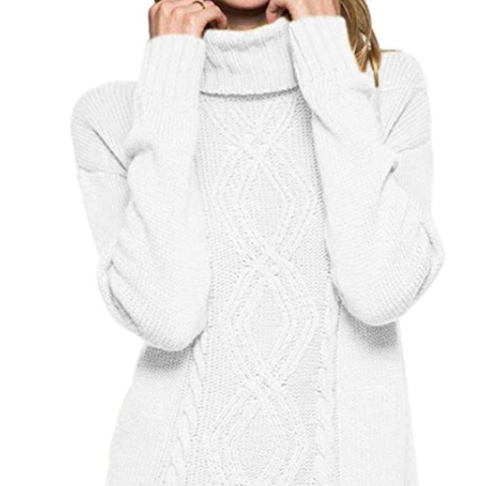 Off-White long turtle neck sweater - Size M - NWOT - Picture 1 of 9
